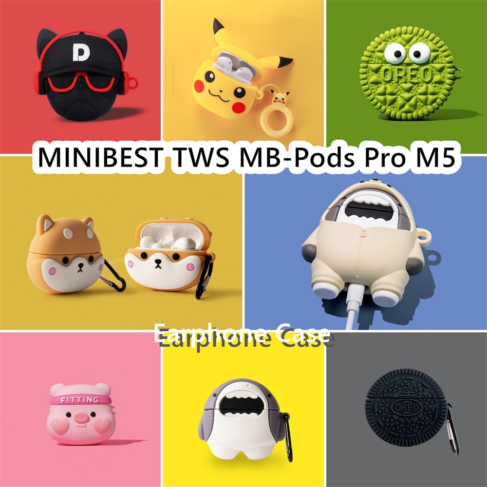 variety Untuk MINIBEST TWS MB-Pods Pro M5 Case Kartun lucu Shiba Inu Soft Silicone Earphone Case Cov