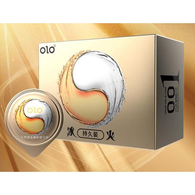 TERLARIS Produk Terbaru Olo Kondom Ice & Fire Ultra Thi 0.01 - 3 Pcs