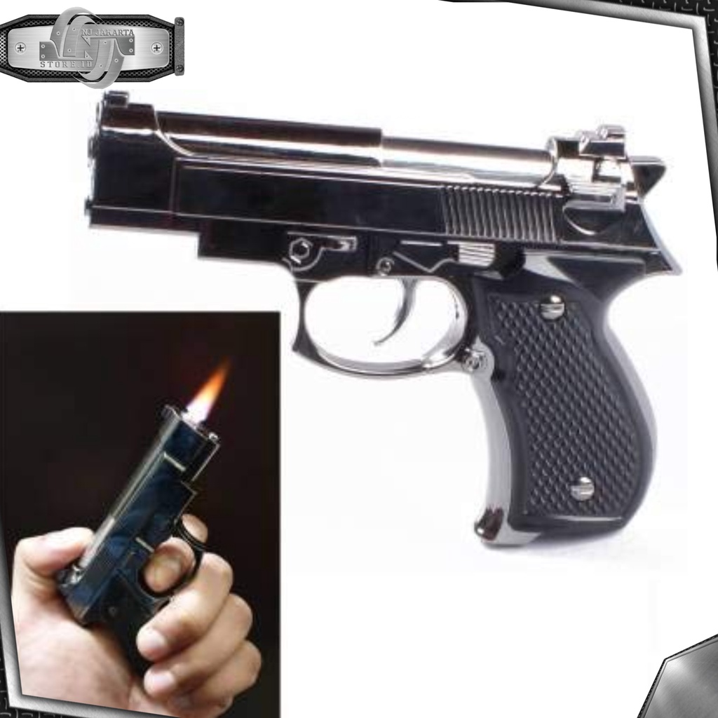 KOREK API GAS PISTOL BARETTA MINI JENIS API LASER