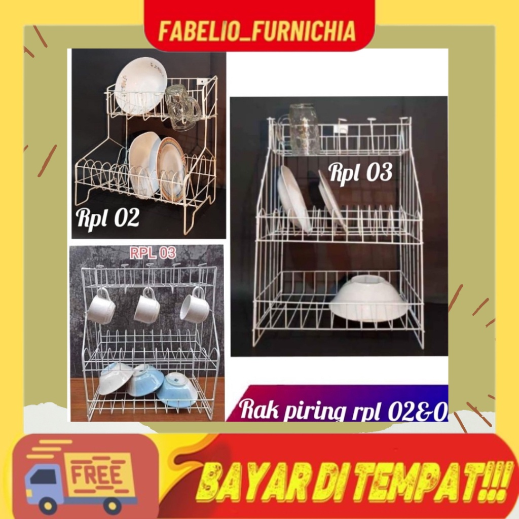 Rak Piring Dapur RPK RPL Susun 2 dan 3