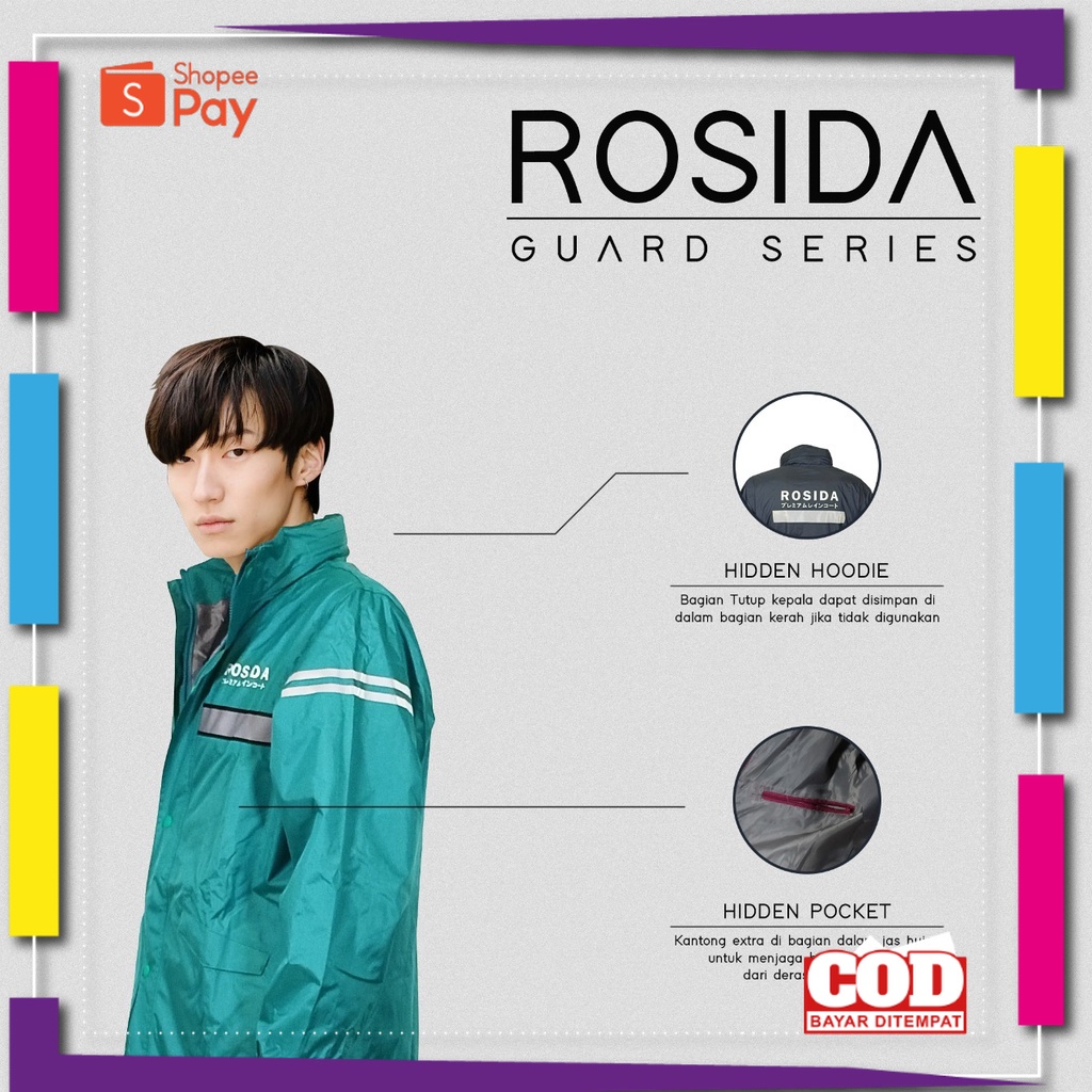 PREMIUM BAHAN TEBAL // FELWINSHOP  Jas Hujan Rosida Jaket Celana Dewasa Edisi Parasut Kualitas Premi