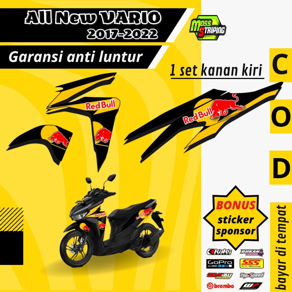 Striping Sticker List Variasi aksesories Motor all New vario 125 cc - 150 cc 2107 2018 2019  2020 20