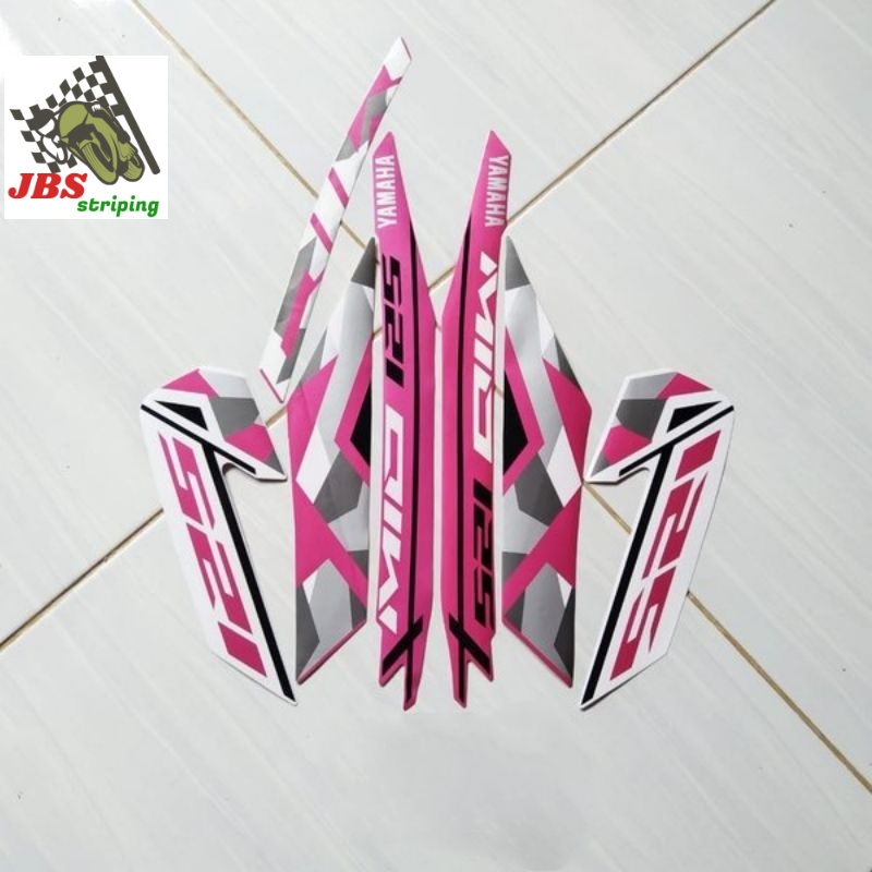 striping mio m3 stiker yamaha mio m3 125 2016 pink