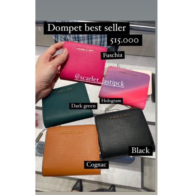 (COD) (Jastip) Dompet CK Kartu Zip Around 100% original store - (CK6507704981) - 4981