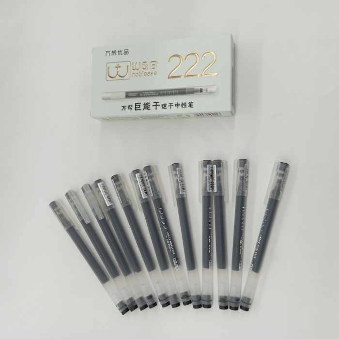 

Jumbo Gel Pen Gel Ink Pen Pena Cair Pulpen 0.5mm 12 PCS