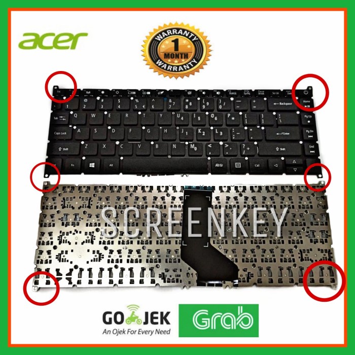 Keyboard Laptop Acer Aspire 5 A514 A514-41 A514-52 A514-53