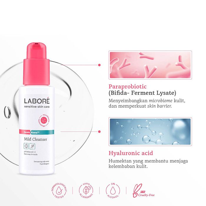 Labore Sensitive Skin Care Gentlebiome Mild Cleanser | 100 ml