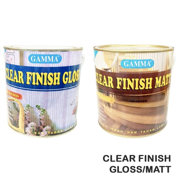 CLEAR FINISH GLOSS - Cat Proteksi Coating Tembok Clear Water-based 1L