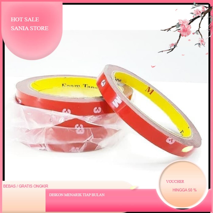 

E71 Perekat Isolasi 3M 0.5cm x 3meter Double Tape Foam 3M Rep