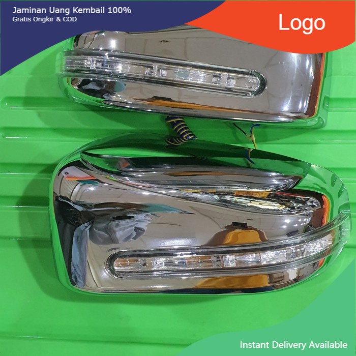 Cover spion chrome lampu Calya/Sigra. Aksesoris mobil