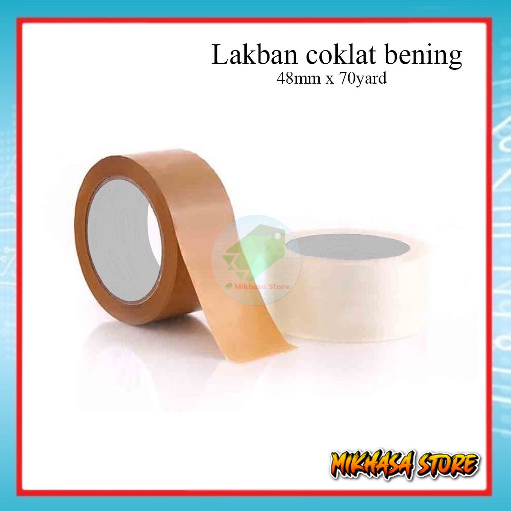 

LAKBAN COKLAT BENING 48mm 70yard NYL00380652 MKS STR
