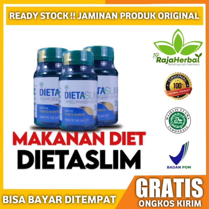 DietaSlim Asli Obat Pelangsing Badan Original Diet Dieta Slim Herbal