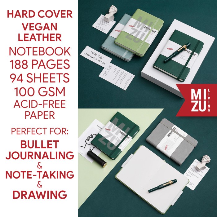 

MURAH- PAPERIDEAS A6 HardCover NOTEBOOK 100GSM Fountain Pen Paper BUJO Jurnal - LINED, Kuning- 1.2.23