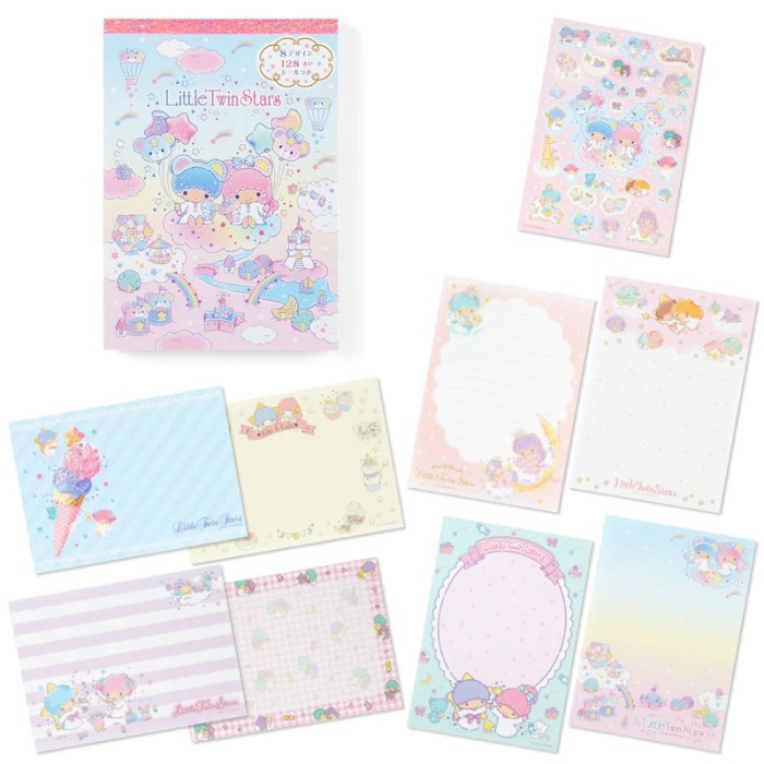 

MURAH- Memopad 8 Design Notes Notepad Catatan Buku Notebook Sanrio Kuromi - LTS Pink- 1.2.23