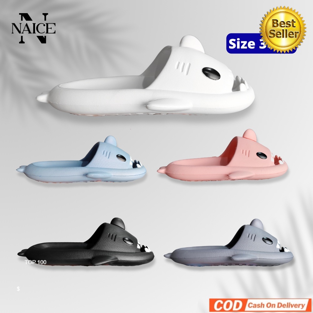 Sandal Hiu Dewasa pria Wanita / Sandal Shark Model Hiu EVA / Sandal ikan hiu couple / Sandal slop un