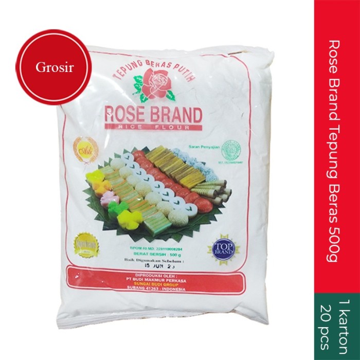 

[Big Sale] Rose Brand Tepung Beras 1 Karton 20pcs Grosir