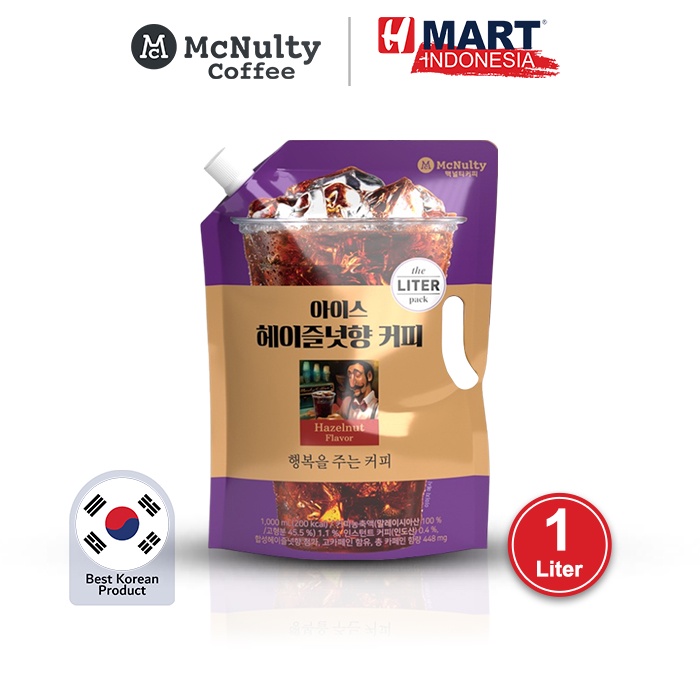 

McNulty Coffee Ice Americano Hazelnut Flavor - Kopi Hazelnut 1L