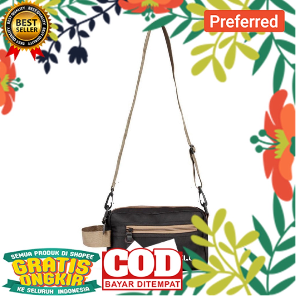 ALESHA Tas Tangan Hand Bag Pouch Clutch Selempang Slempang Sling Slingbag Pria Wanita Cowok Cewek// 