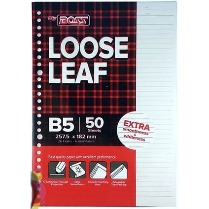

Isi Binder Loose Leaf Big Boss B5-50 & B5-100