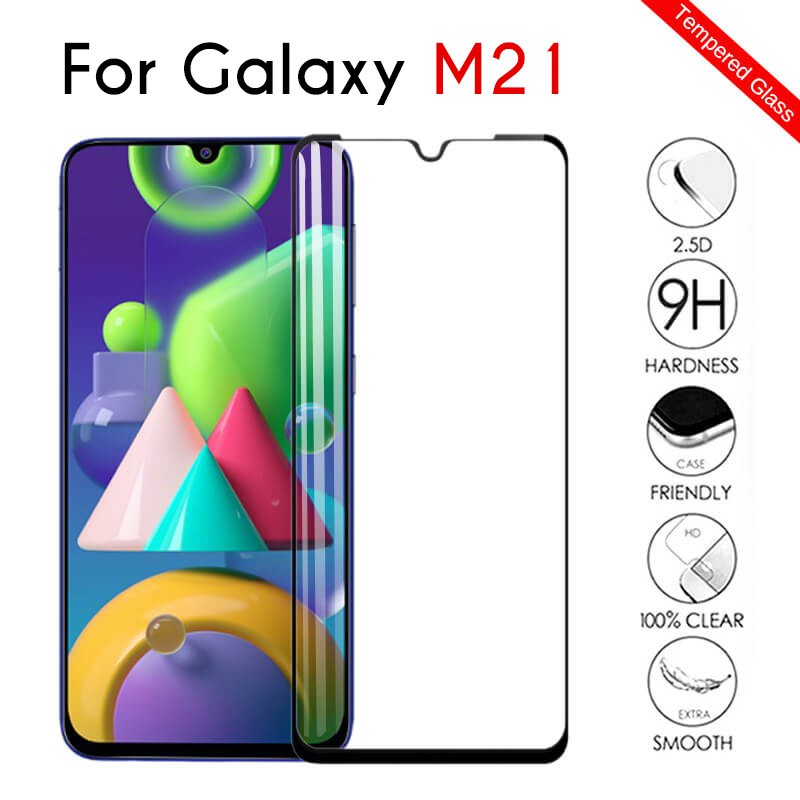EllaStuff Bisa COD ANTI GORES Samsung M21 Tempered Glass Full Cover Anti Gores Samsung M21