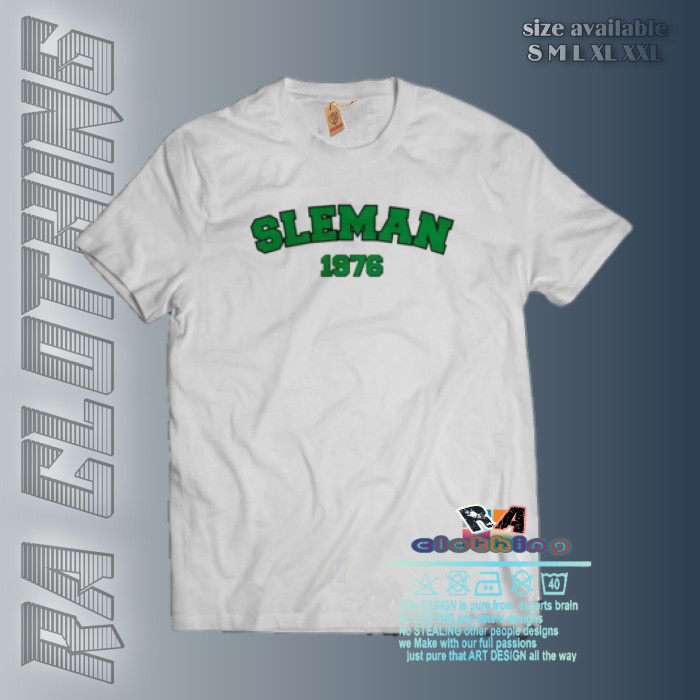 KAOS SLEMAN 1976 T-SHIRT FANS SLEMAN 1976 CASUAL FOOTBALL WEAR COTTON  RAC CASUAL WEAR
