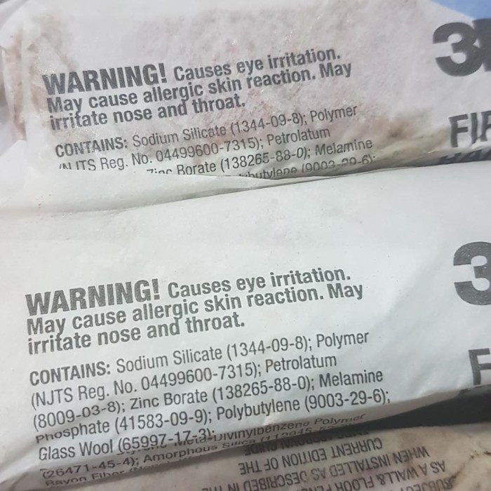 Duct Seal 3M Fire Barrier Putty Stix MP+ Mold Flame Retardant Sealant