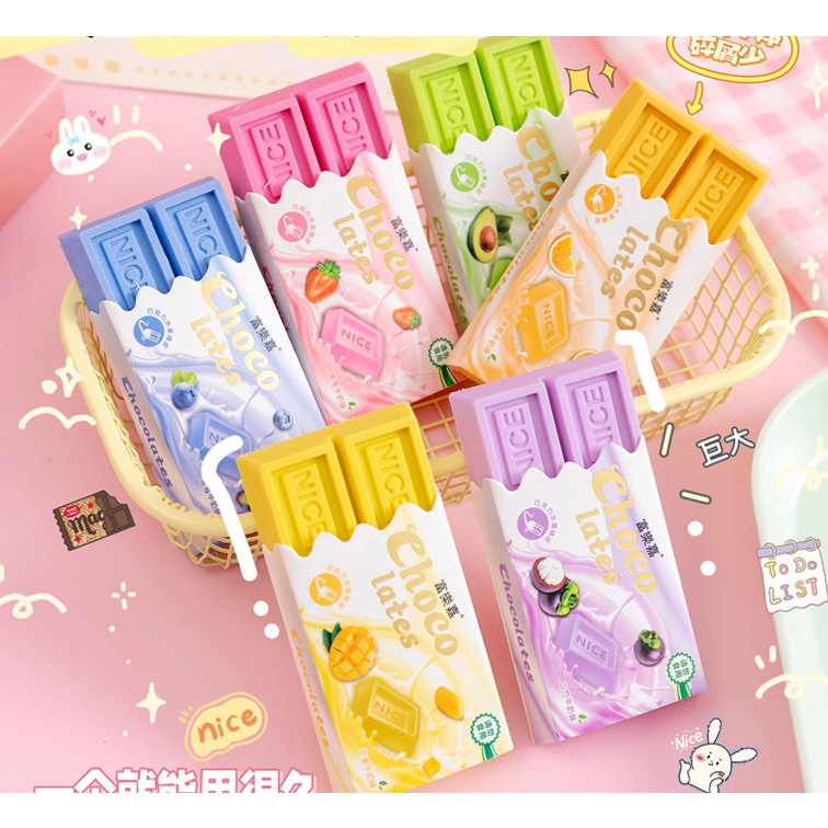 

Penghapus coklat swissroll simulasi lucu