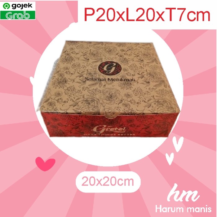 

Dus Nasi Makanan Gretel Brown R10K Lunch Box 20x20cm