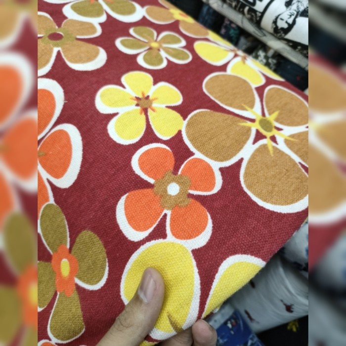 

kain kanvas motif - bahan canvas tebal kaku - motif 1