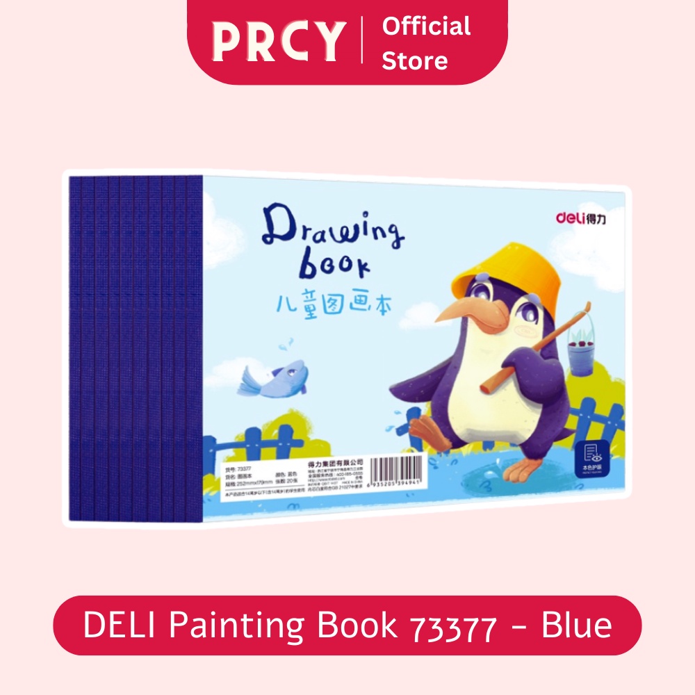 

Buku Gambar Anak Deli Painting Book 73377 Blue Penguin Buku Gambar Sketsa Perlengkapan Menggambar Anak