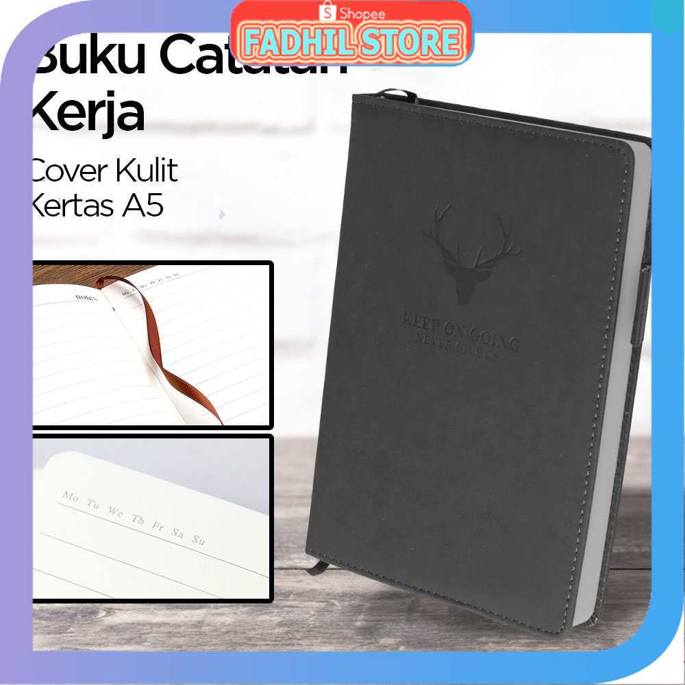 

FS - Tlevino Buku Catatan Harian Notebook Diary Cover Kulit 180 Lembar A5 - CW-5025