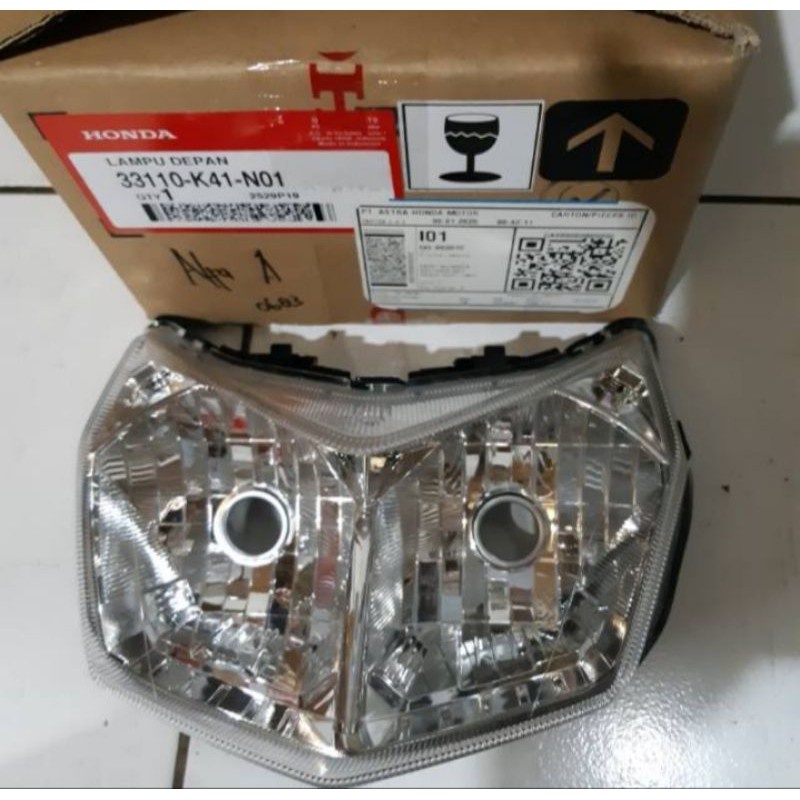 Honda Genuine Parts 33110K41N01 Headlight Unit Lampu Depan Supra X 125 FI 33110-K41-N01