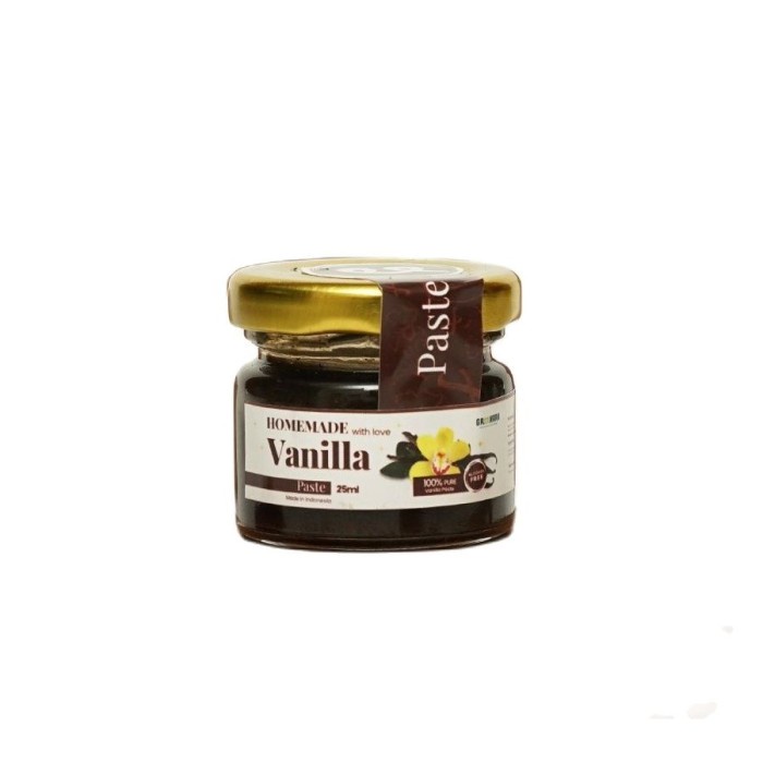 

[KUALITAS PREMIUM] Natural Vanilla Paste 25ML alcohol free / Pasta Vanilla 25ml alami Terjangkau