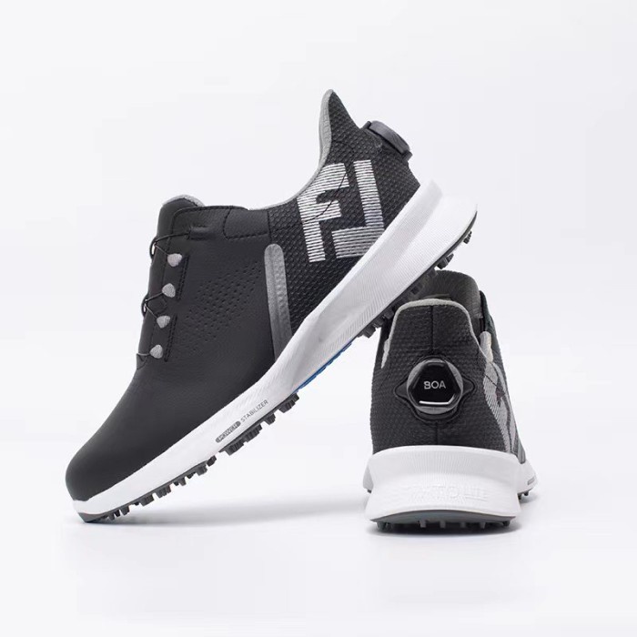 Sepatu Golf pria fj fuel Golf shoes boa black