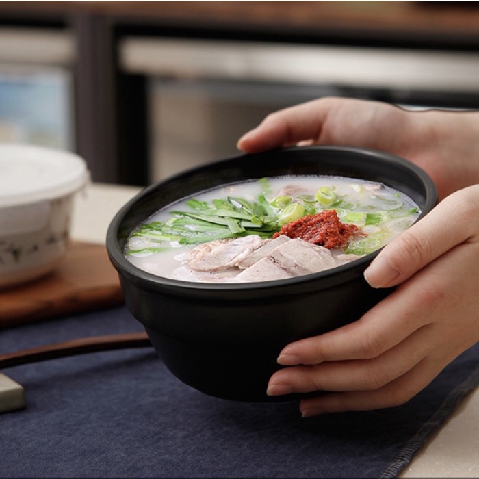 Saint James Cook Bowl Black Mangkuk keramik dolsot bibimbap soup korea