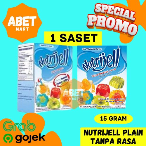 

NutriJell Plain 15 Gr 1 Pc - Saset Tawar 15gr Puding Jelly Agar Saset