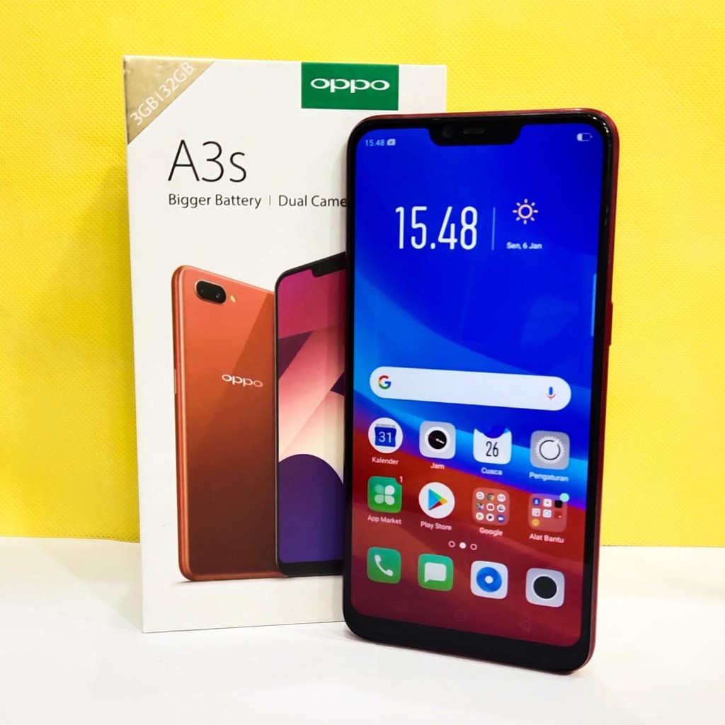 Oppo A3S Ram 2/16GB | Ram 3/32GB  Bekas Original