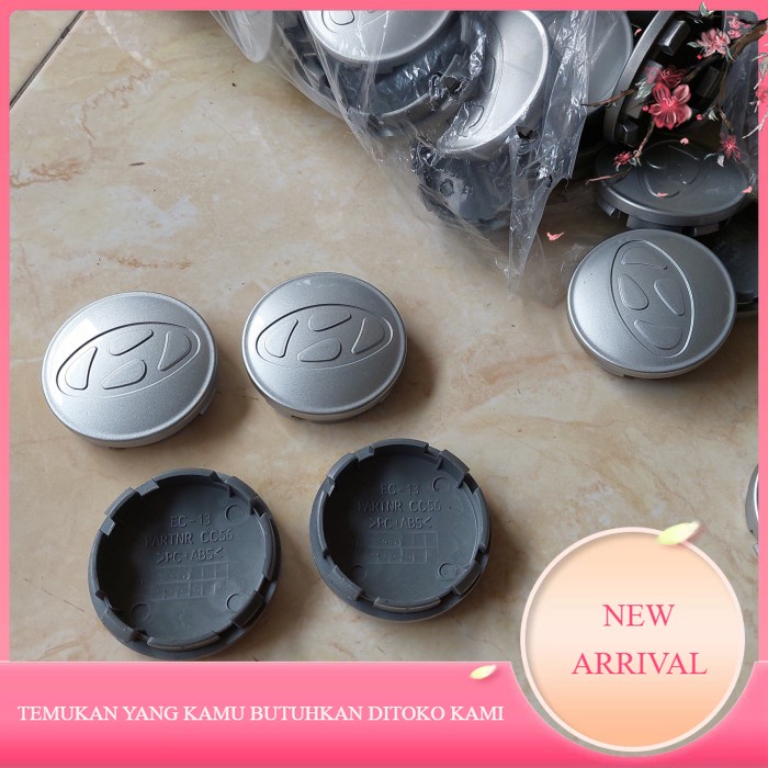 Cap whell dop tutup tengah velg roda model cembung hyundai Atoz Verna