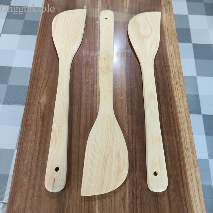 

terlaris Sutil / Sendok / Spatula / Sodet Kayu PINUS P35 Solet