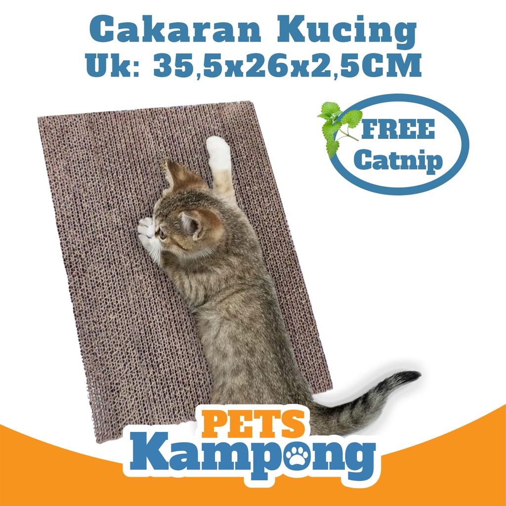 Cakaran Mainan Kucing garukan dari cardboard