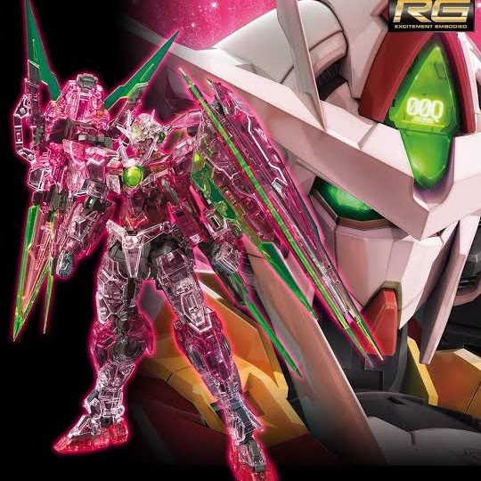 Limited Bandai RG 1/144 Gundam Qant Qan[t] Full Saber Trans Am Clear