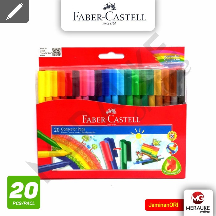 

Faber Castell Connector Pen / Spidol 20 Warna