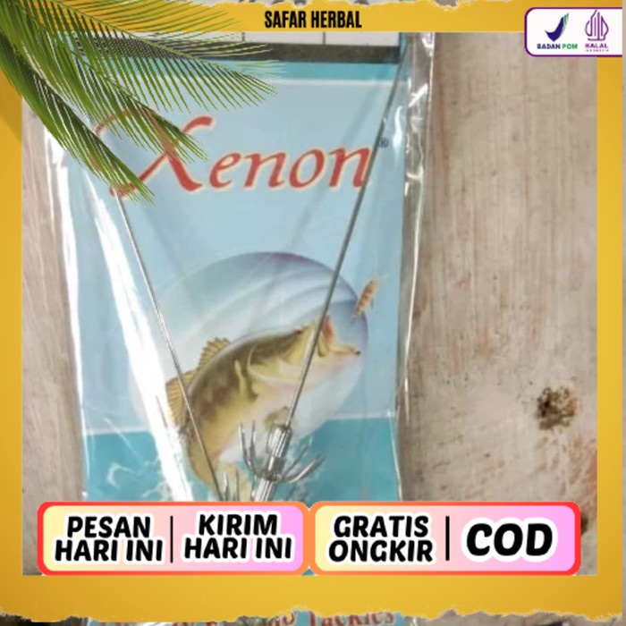 kail pancing cumi jarum atau steam jig - batnag kecil, 15cm isi 2