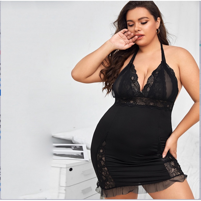 Baju Lingerie Wanita Baju Haram Dinas Malam Sexy Hot Binal Jumbo Oversize Bigsize Premium