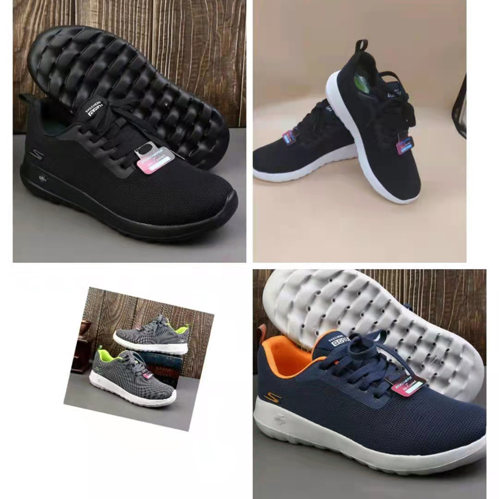 Sepatu Sneakers kasual  casual  pria  slip on cowok sepatu hitam rajut pria shoes