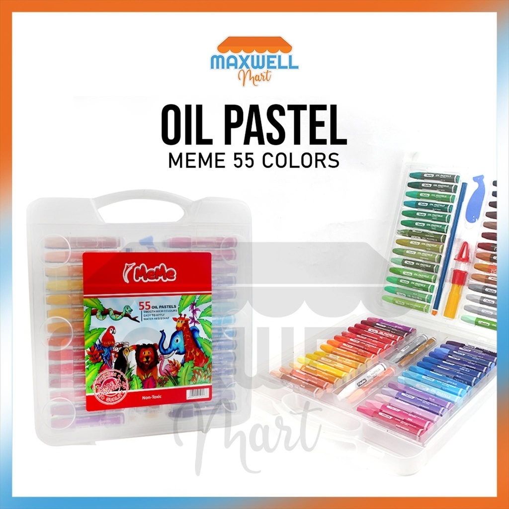 

[MaxMart] Crayon MeMe / Oil Pastel MeMe / Crayon Meme 55 Warna