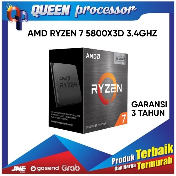 PROCESSOR AMD RYZEN 7 5800X3D 3.4GHZ BOX 5800X 3D