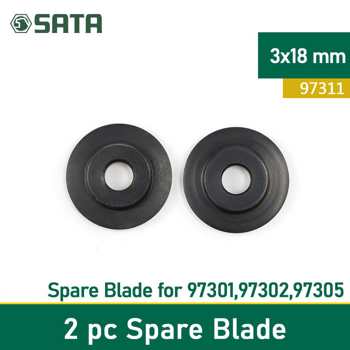 

SATA 97311 Pisau Pvc Tube Cutter 2Pc Spare Blade 3.0 mm x 18 mm