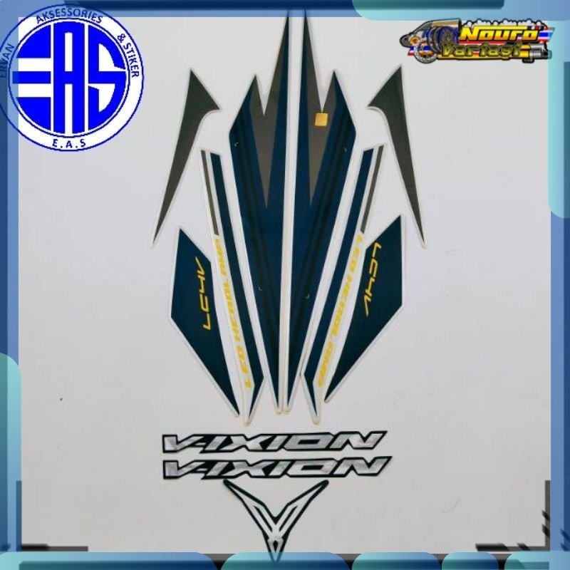 Stiker striping yamaha all new vixion 2017 2018 silver  motor standar  bagus