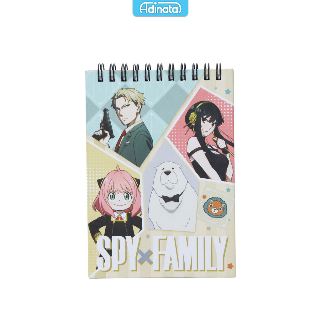 

Spy X Family A6 Memo Spiral Notebook 2431-4345 - Adinata / Buku Catatan / Memo